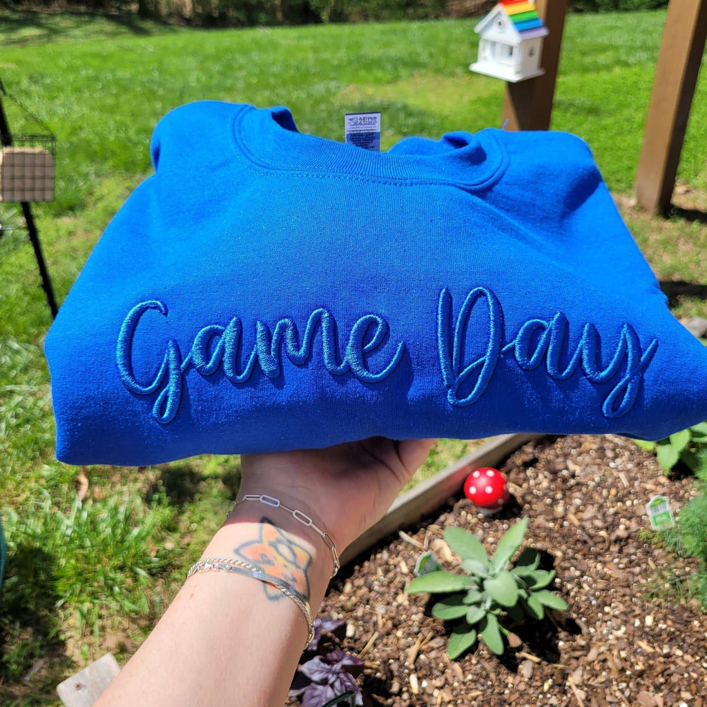 Game Day 3D Puff Embroidered Shirt - Merch Girls