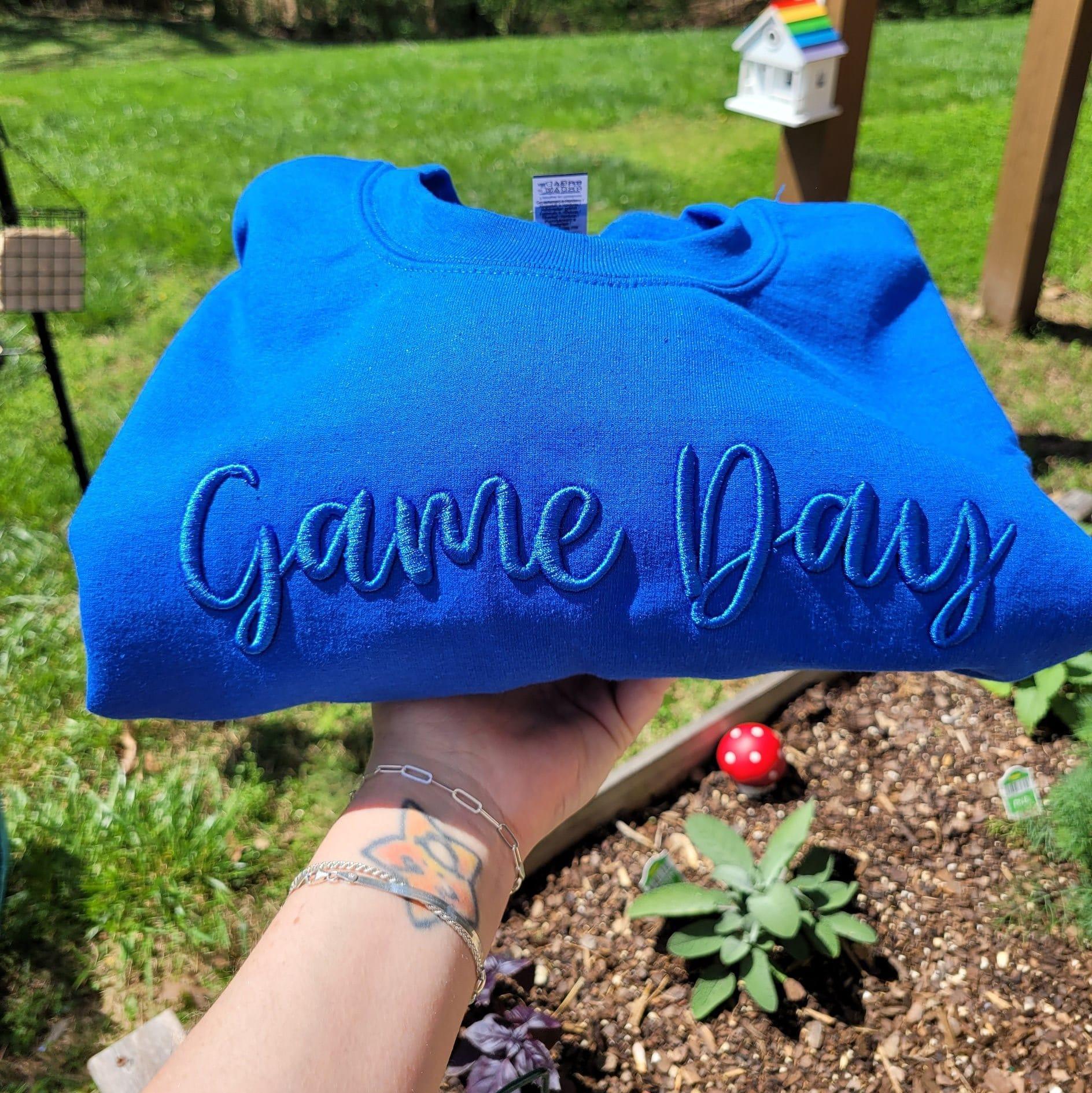 Game Day 3D Puff Embroidered Shirt - Merch Girls