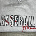 Baseball Inlay Mama Custom Embroidered Sweatshirt - Merch Girls