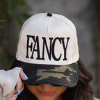 Fancy Embroidered Adjustable Five-Panel Twill Hat