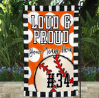 Loud & Proud Baseball Garden Flag - Merch Girls