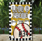 Loud & Proud Baseball Garden Flag - Merch Girls