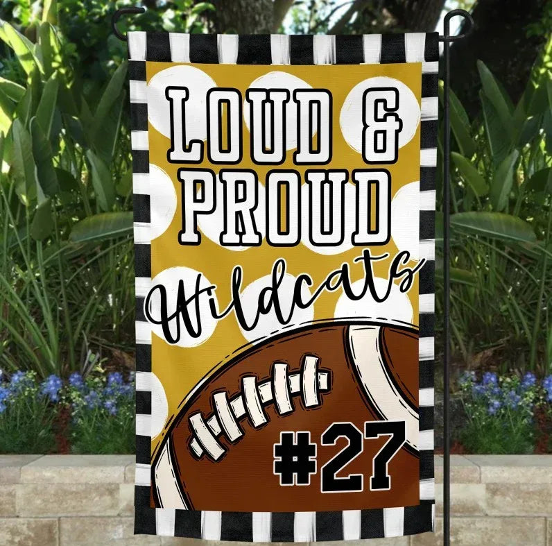 Loud & Proud Football Garden Flag - Merch Girls