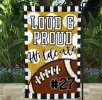 Loud & Proud Football Garden Flag - Merch Girls