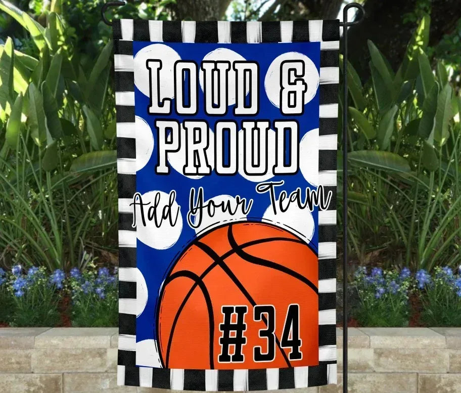 Loud & Proud Basketball Garden Flag - Merch Girls