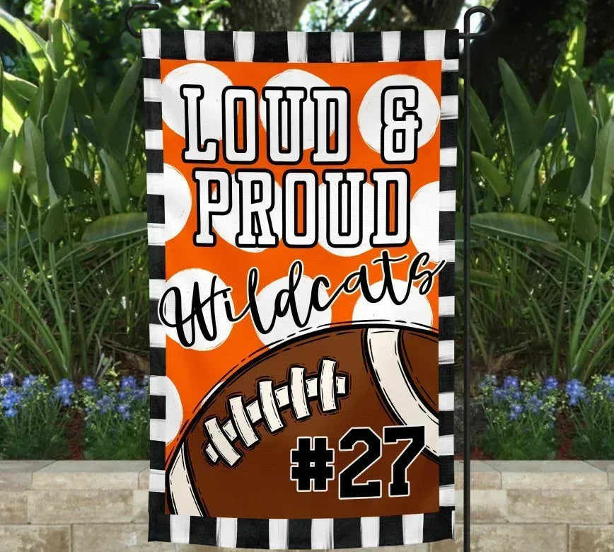 Loud & Proud Football Garden Flag - Merch Girls