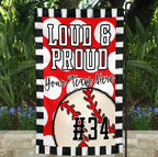 Loud & Proud Baseball Garden Flag - Merch Girls