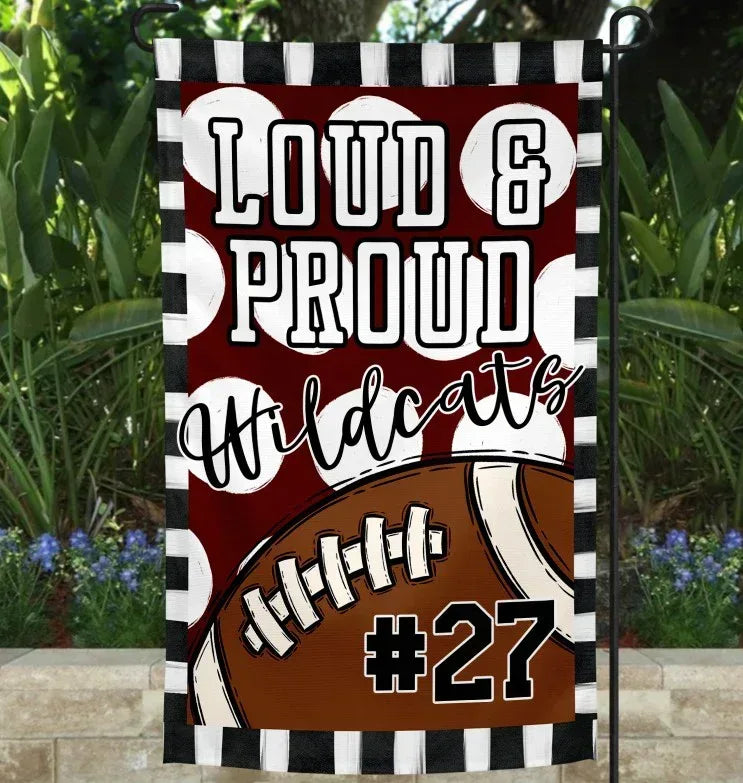 Loud & Proud Football Garden Flag - Merch Girls