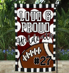 Loud & Proud Football Garden Flag - Merch Girls