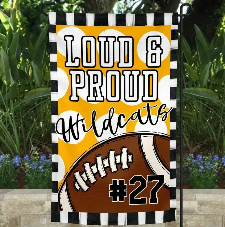 Loud & Proud Football Garden Flag - Merch Girls