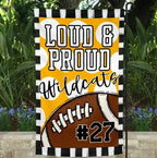 Loud & Proud Football Garden Flag - Merch Girls