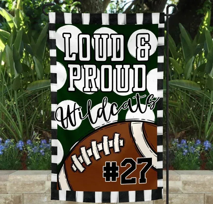 Loud & Proud Football Garden Flag - Merch Girls