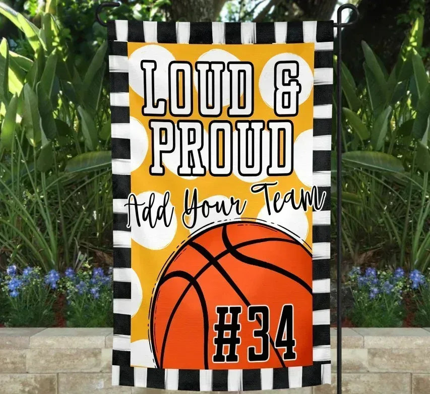Loud & Proud Basketball Garden Flag - Merch Girls