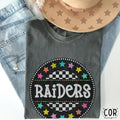 Raiders Circle Star Mascot DTF Transfer - Merch Girls