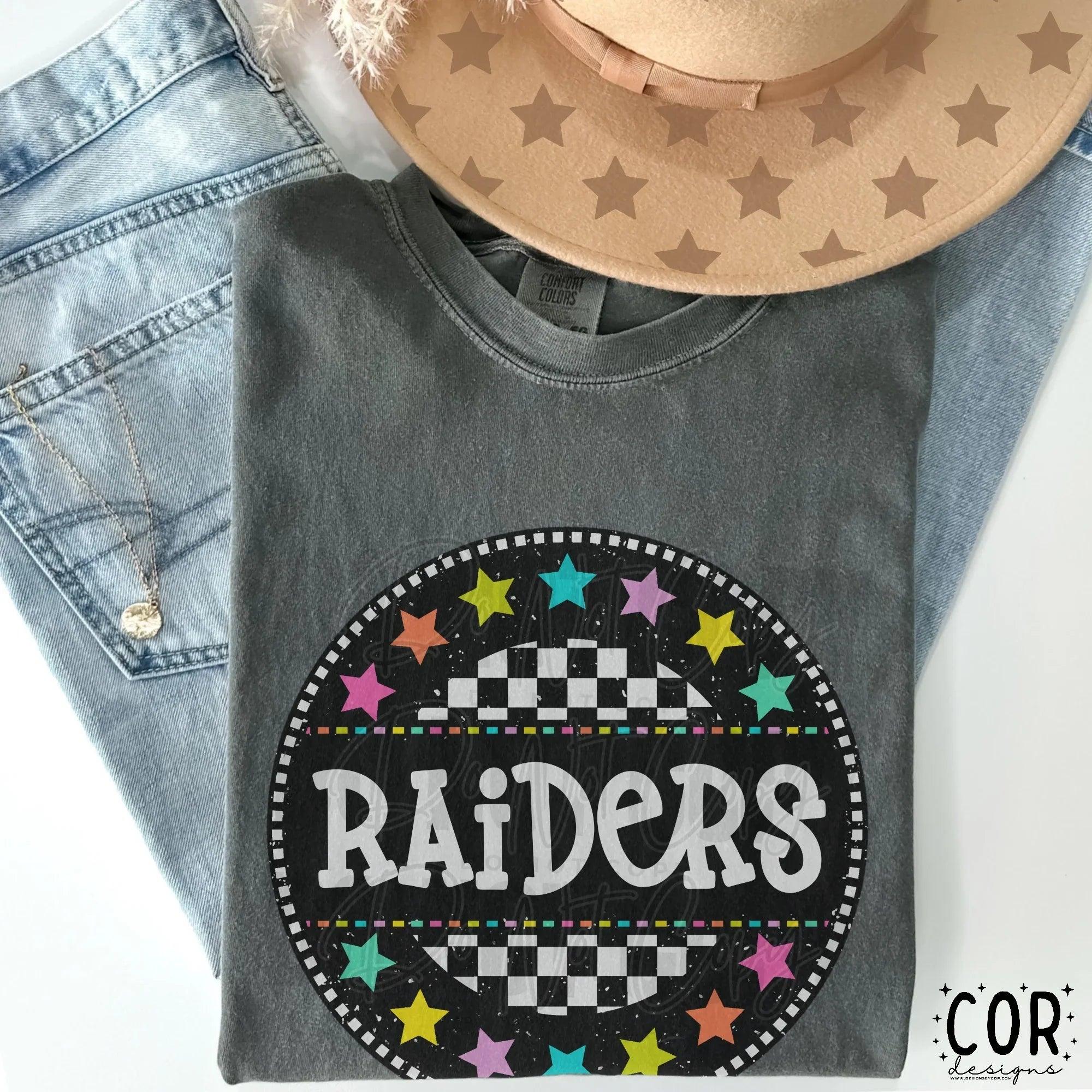 Raiders Circle Star Mascot DTF Transfer - Merch Girls