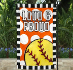 Loud & Proud Softball Garden Flag - Merch Girls