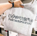 Photographer Life Embroidered Sweatshirt - QUICK SHIP - Merch Girls