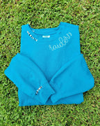 High School Mascot Embroidered Neckline Comfort Colors Sweatshirt - Merch Girls
