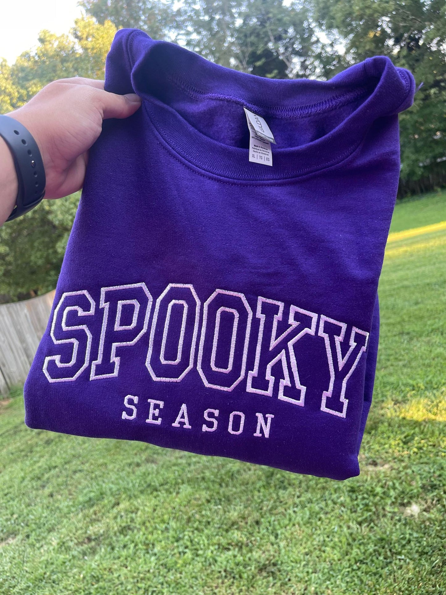 Spooky Season Embroidered Sweatshirt