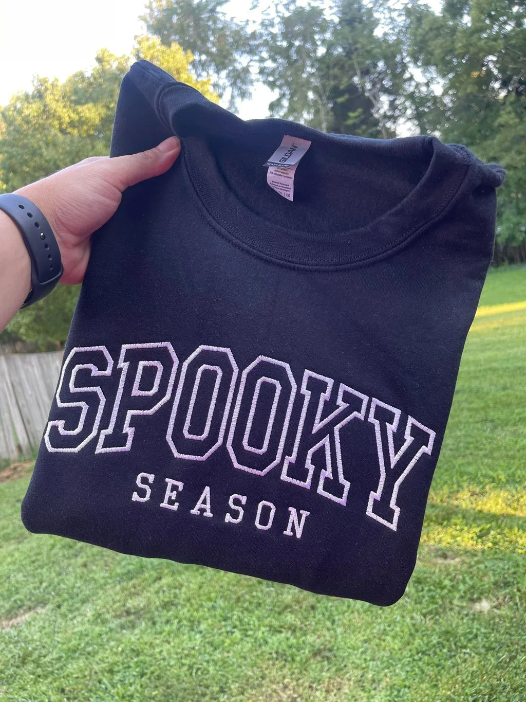 Spooky Season Embroidered Sweatshirt - Merch Girls