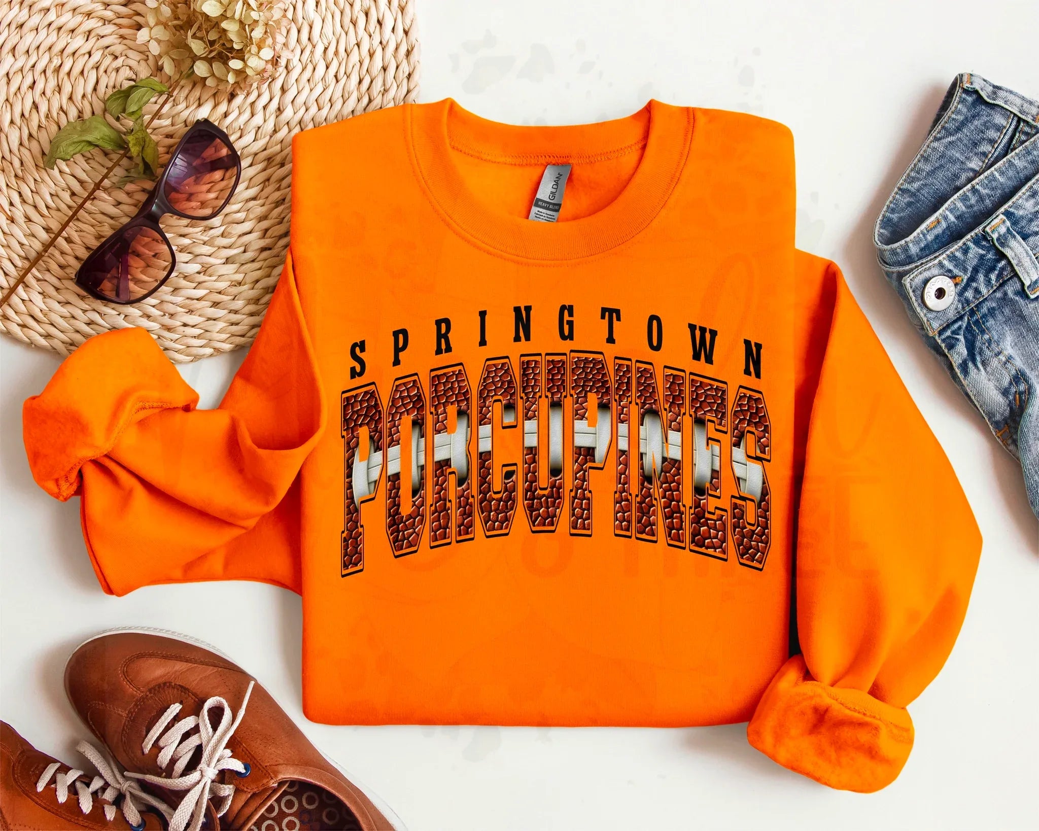 Custom Football Design Mockup- No Physical Item! - Merch Girls