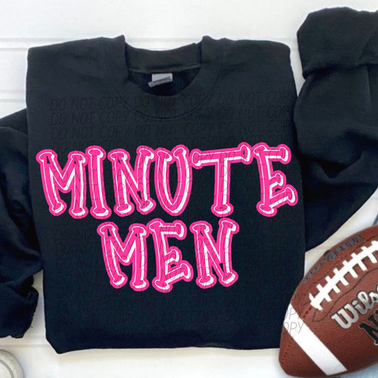 Minutemen Pink Out DTF Transfer