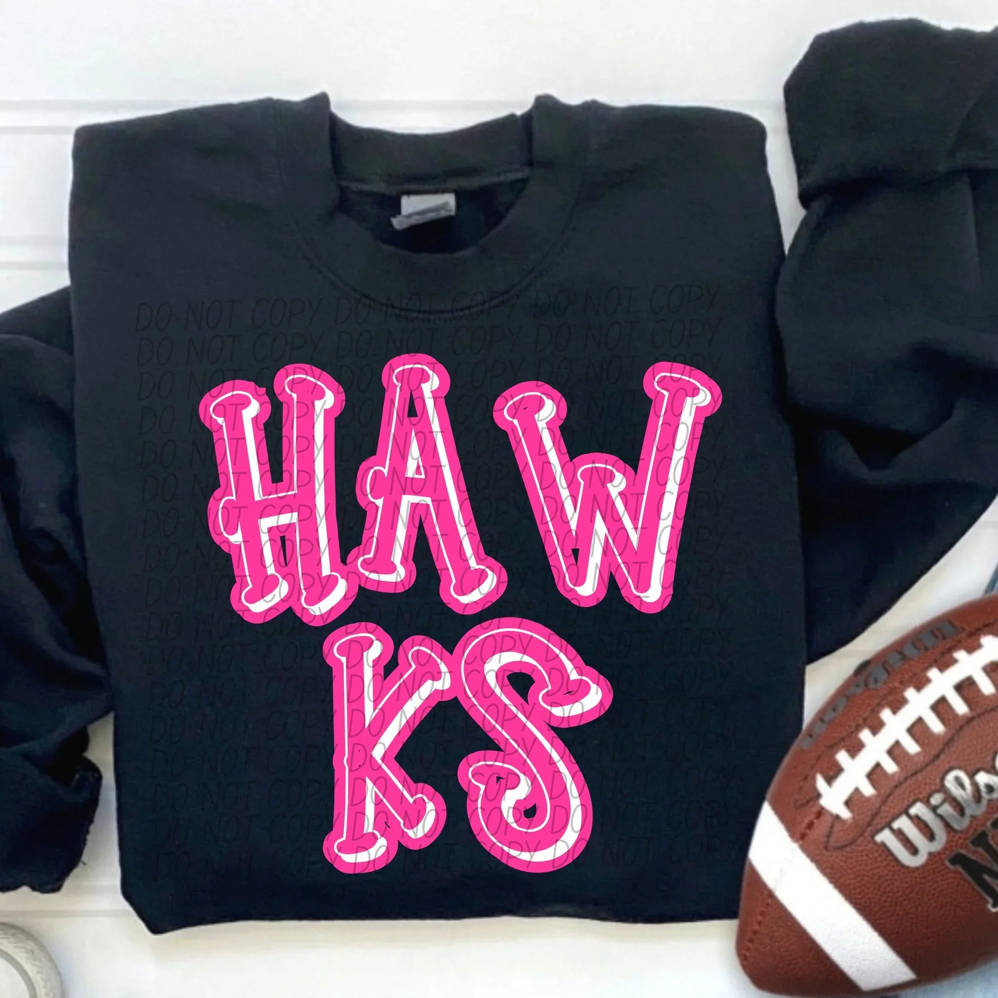 Hawks Pink Out DTF Transfer - Merch Girls