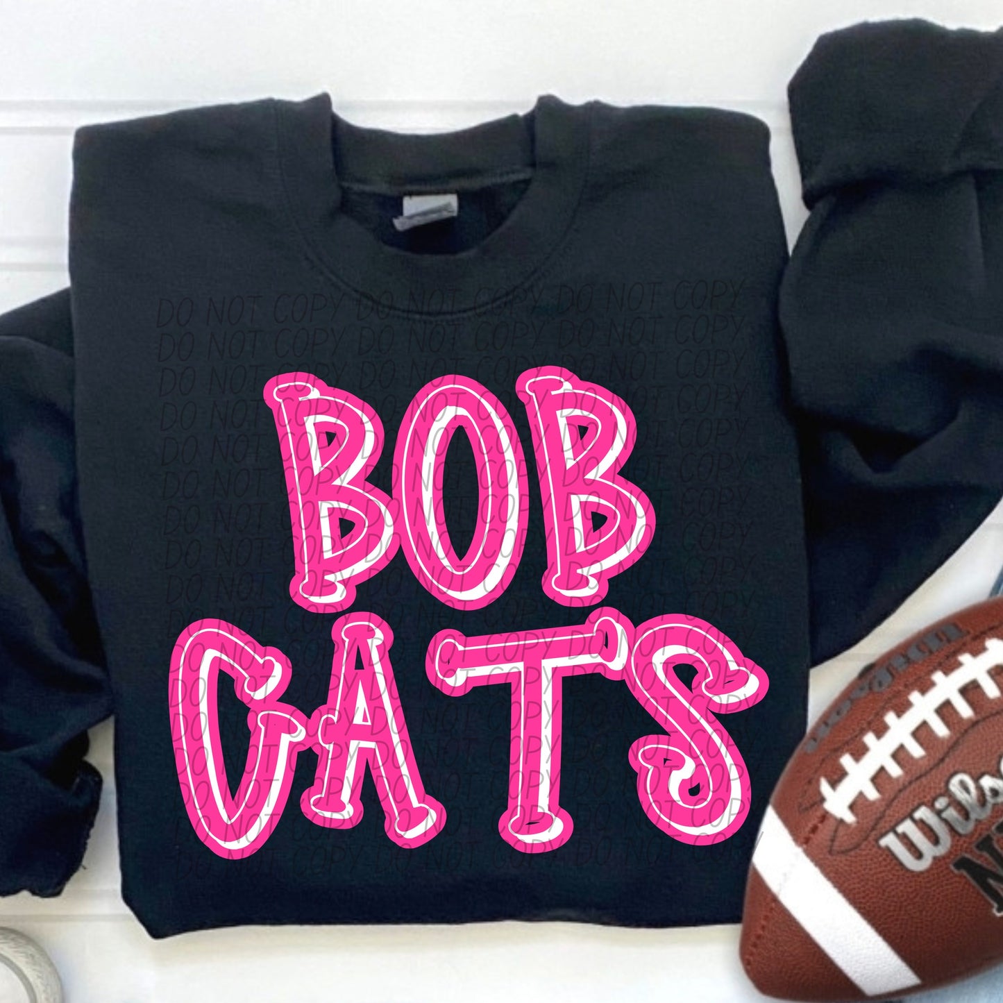 Bobcats Pink Out DTF Transfer