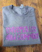 Custom Grace Font Embroidered CC Short Sleeve/Sweatshirt - Merch Girls