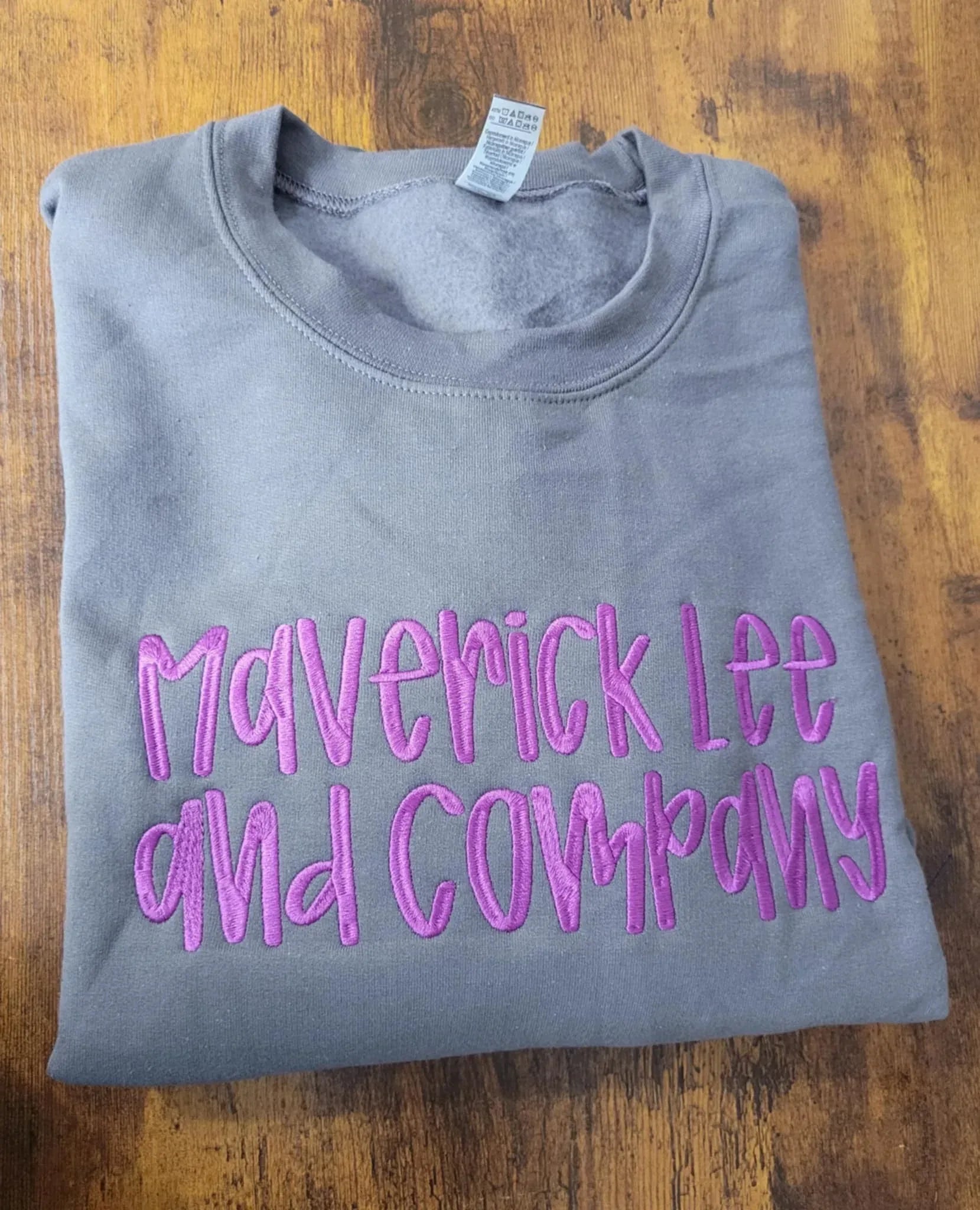 Custom Grace Font Embroidered CC Short Sleeve/Sweatshirt - Merch Girls