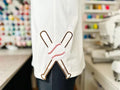 Baseball Split Sides Applique Embroidered Sweatshirt with Optional Front - Merch Girls