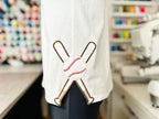 Baseball Split Sides Applique Embroidered Sweatshirt with Optional Front - Merch Girls