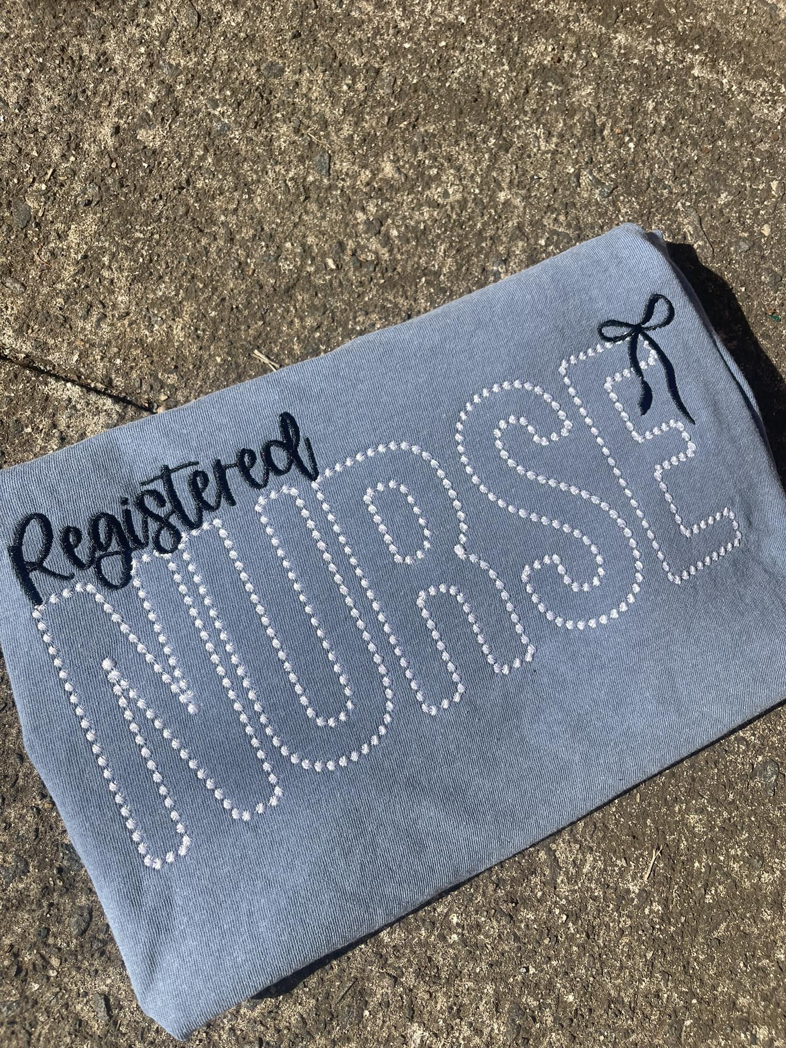 Mismade and Candlewick with Coquette Bow Embroidered Shirt