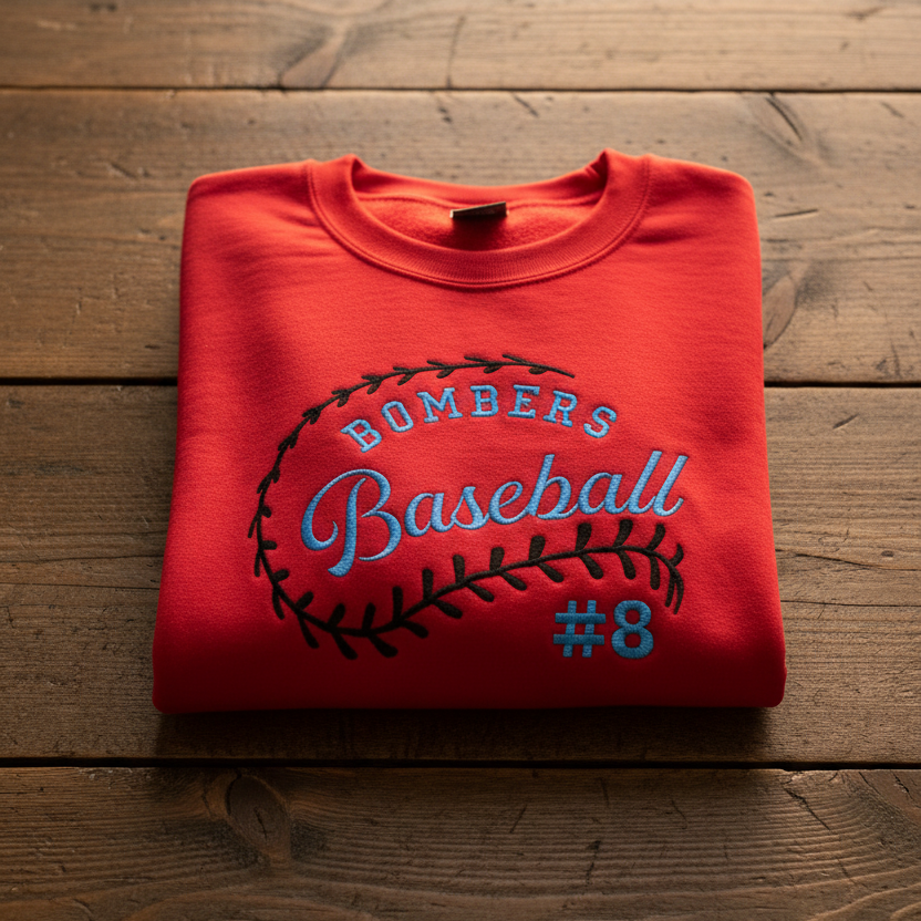 Custom Embroidered Softball/Baseball Shirt | Fully Personalized