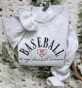 Baseball Is My Favorite Season Embroidered Sweatshirt - Merch Girls