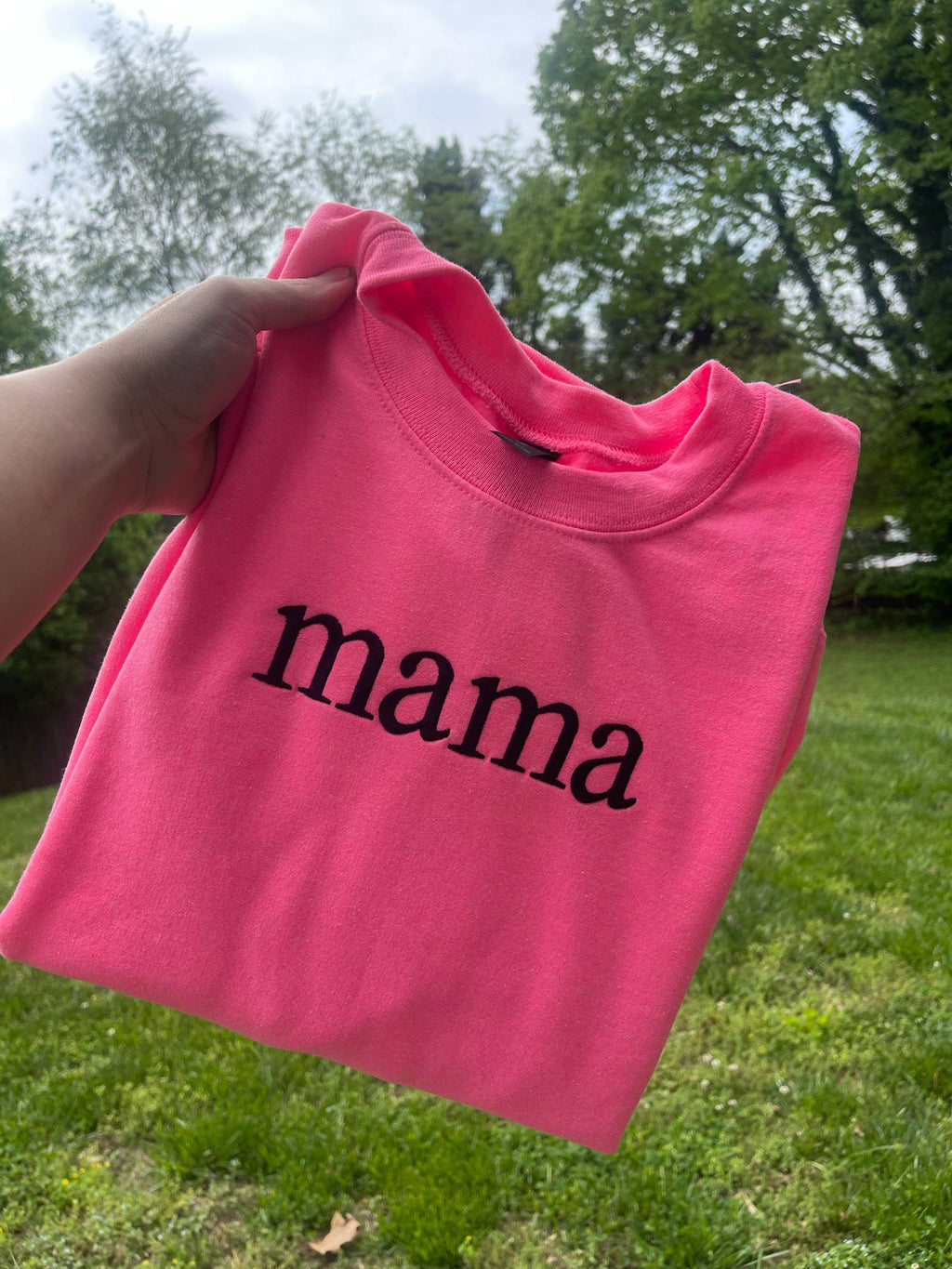 Custom Serif Embroidered Shirt | Your Words, Your Style | Quick Ship