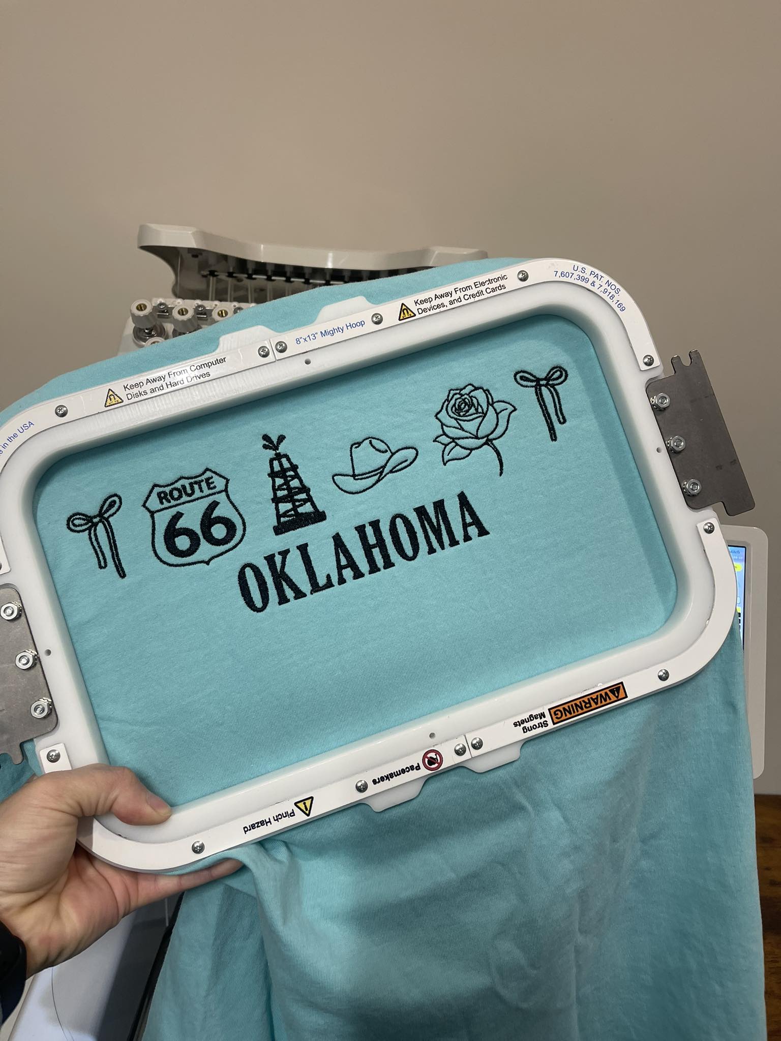 Oklahoma Icons Embroidered Shirt | QUICK SHIP