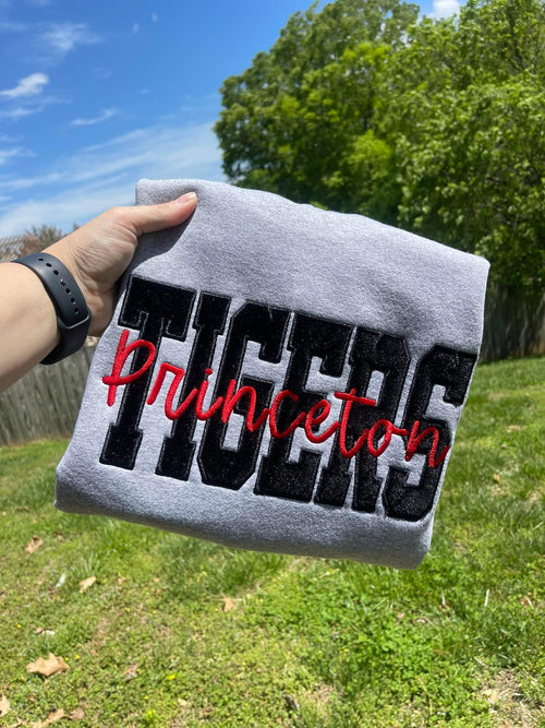 Custom Velvet Applique Embroidered Shirt - Merch Girls