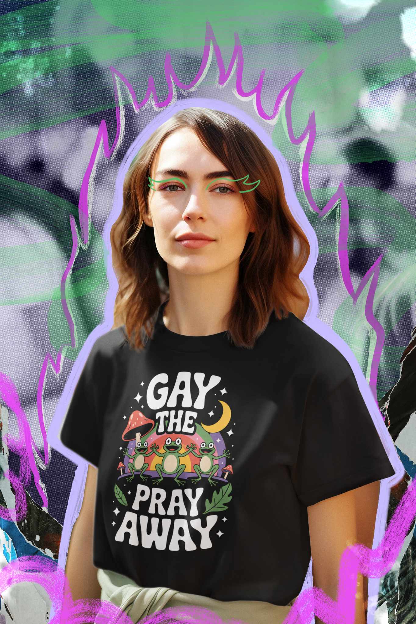 Gay the Pray Away Cottagecore Graphic Tee