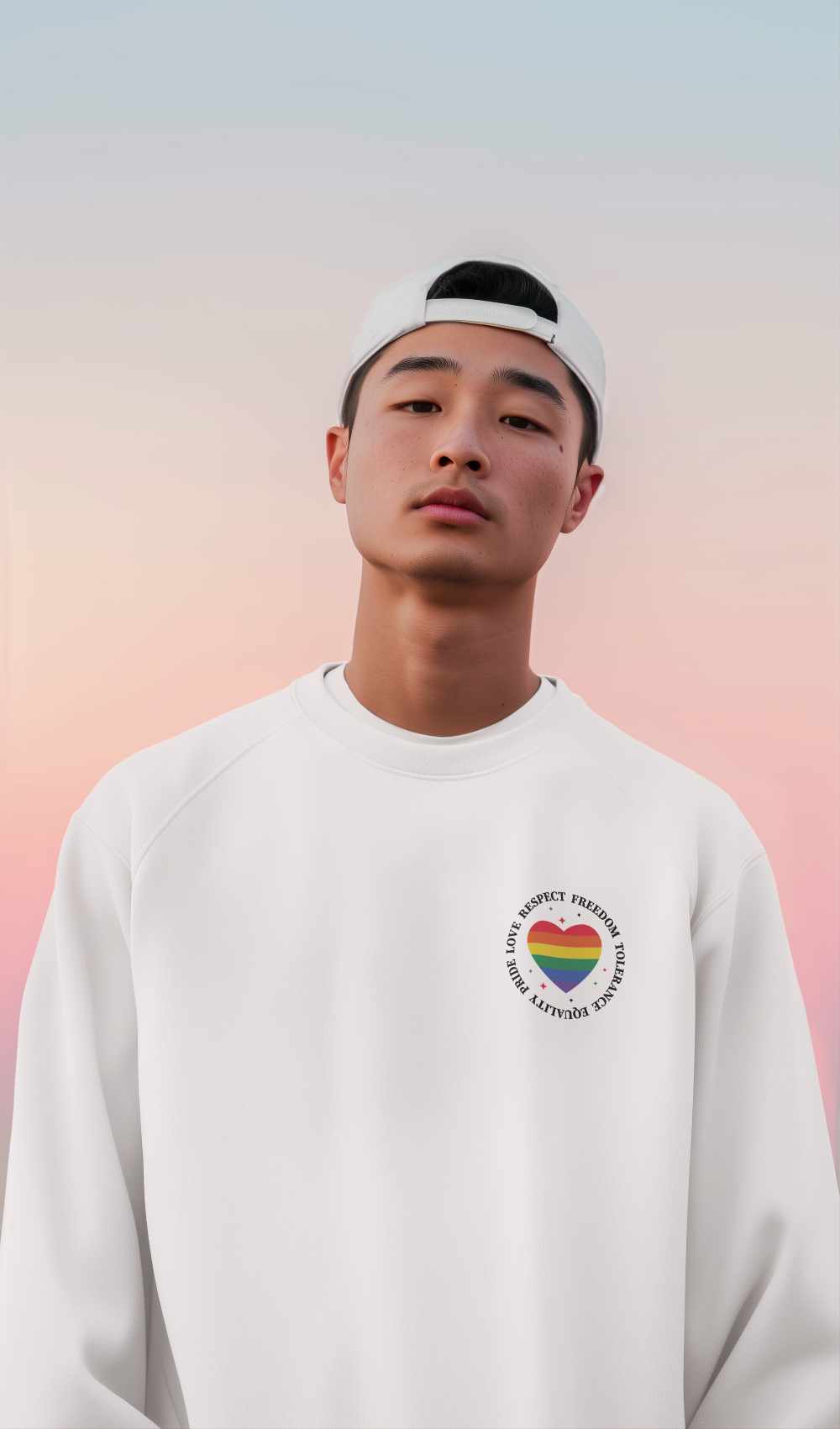 Love Respect Freedom Tolerance Equality Pride Rainbow Heart Graphic Tee