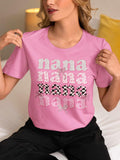 Repeating Nana Preppy Graphic Tee - Merch Girls