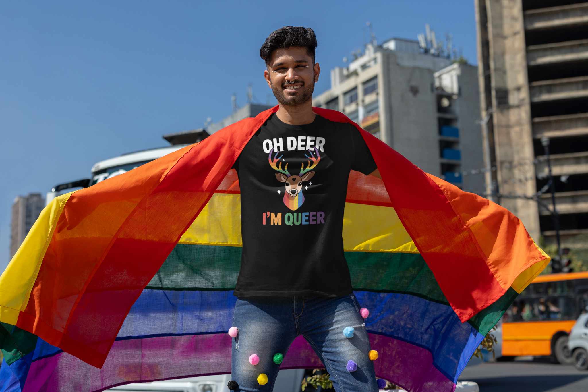 Oh Deer I'm Queer Graphic Tee