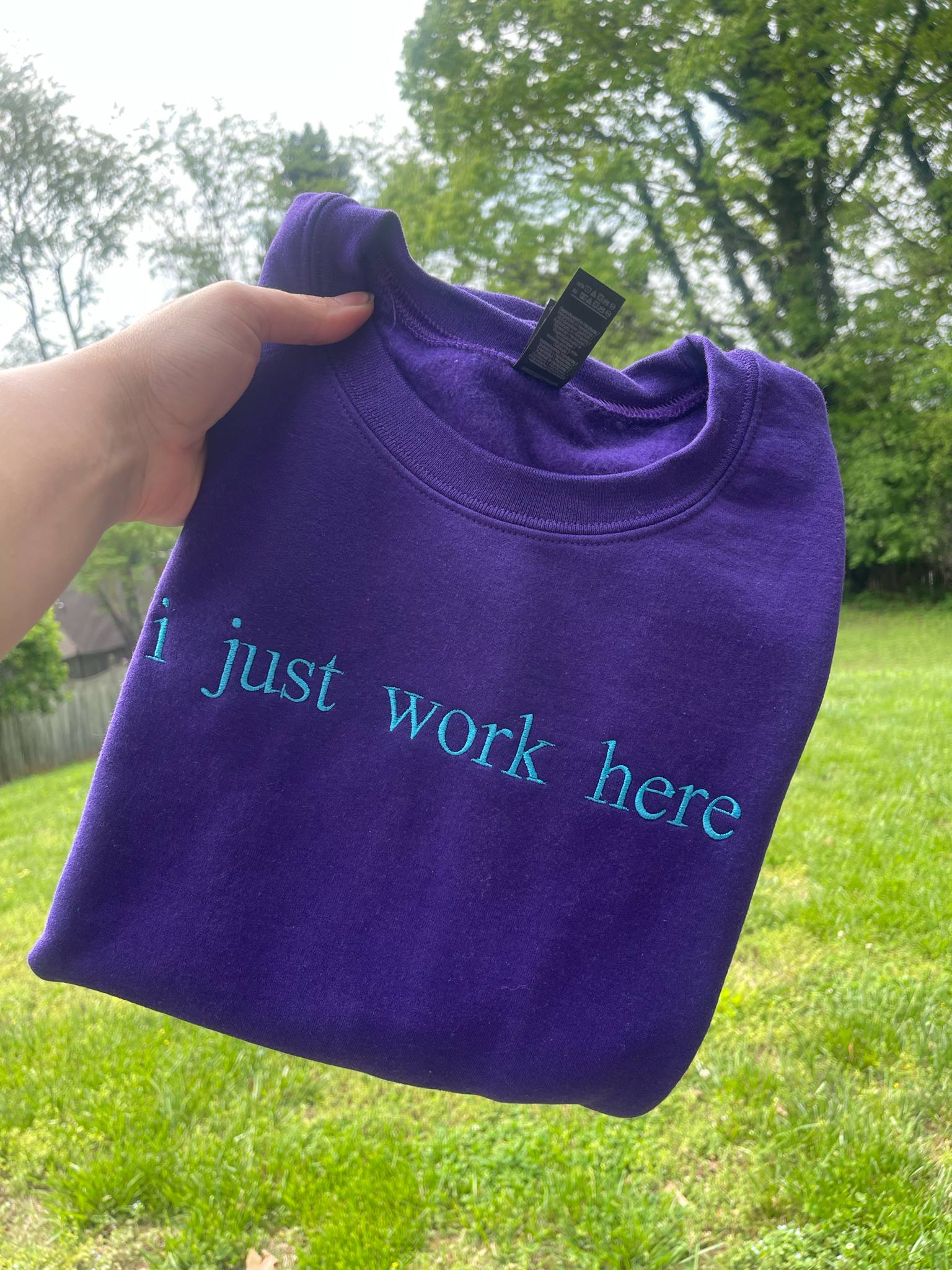 Custom Serif Embroidered Shirt | Your Words, Your Style | Quick Ship