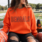 Personalized Candlewick Font Embroidered Team Name Sweatshirt | Custom School Spirit Shirt | Youth & Adult ⭐