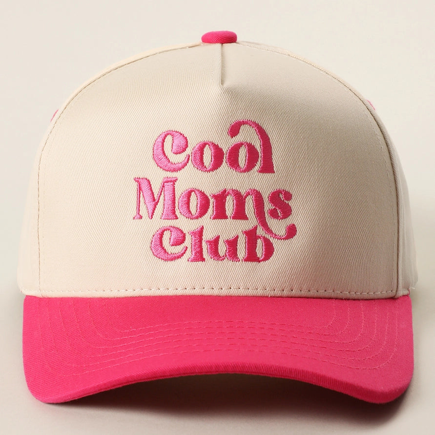 Cool Moms Club Embroidered Adjustable Five-Panel Twill Hat