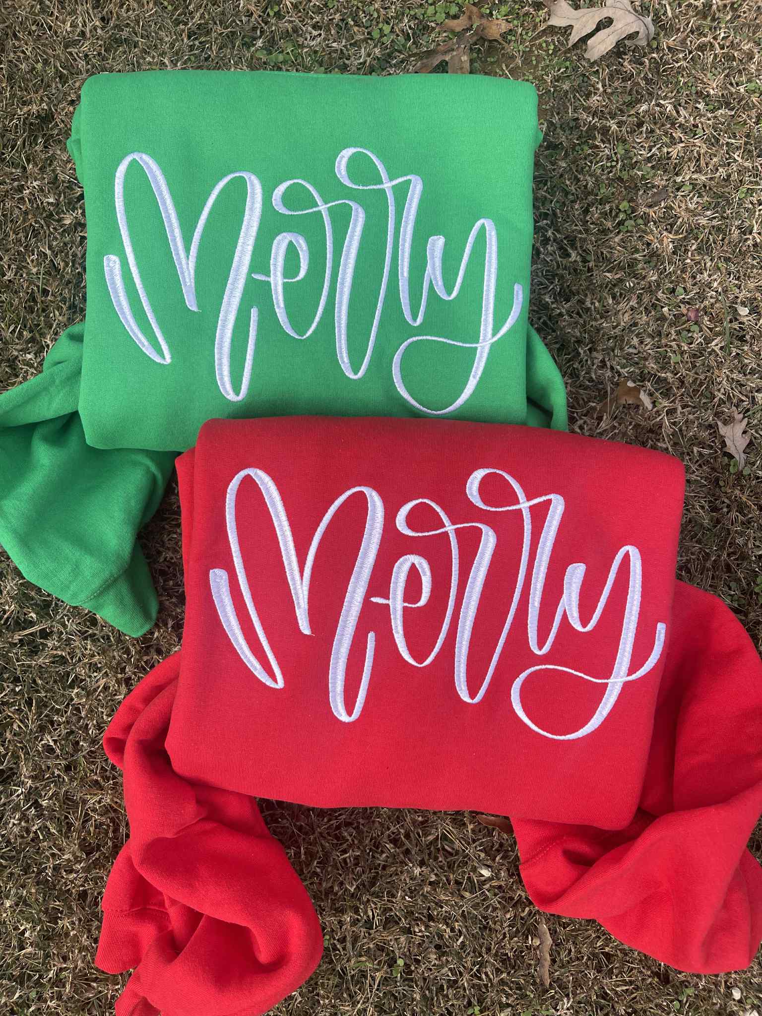 Merry Embroidered Sweatshirt