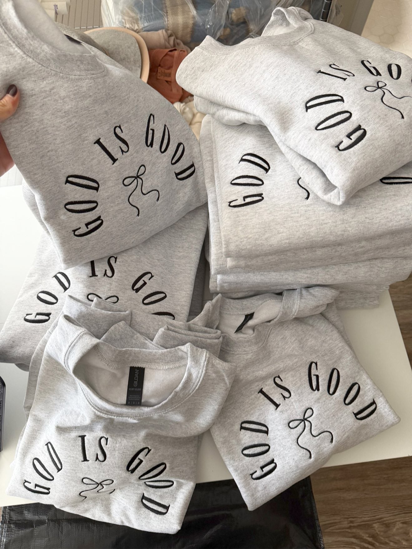 God Is Good Embroidered Sweatshirt
