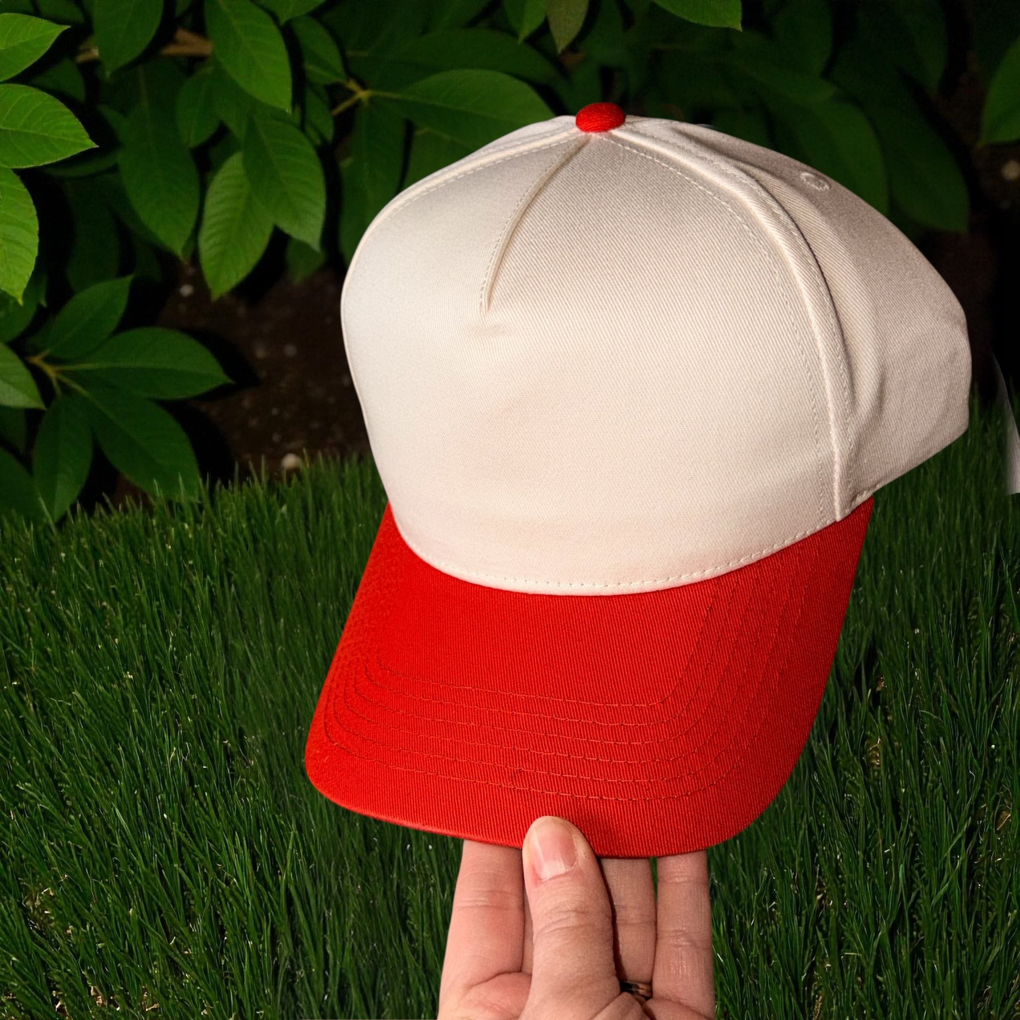 Custom Mascot Embroidered Adjustable Five-Panel Twill Hat