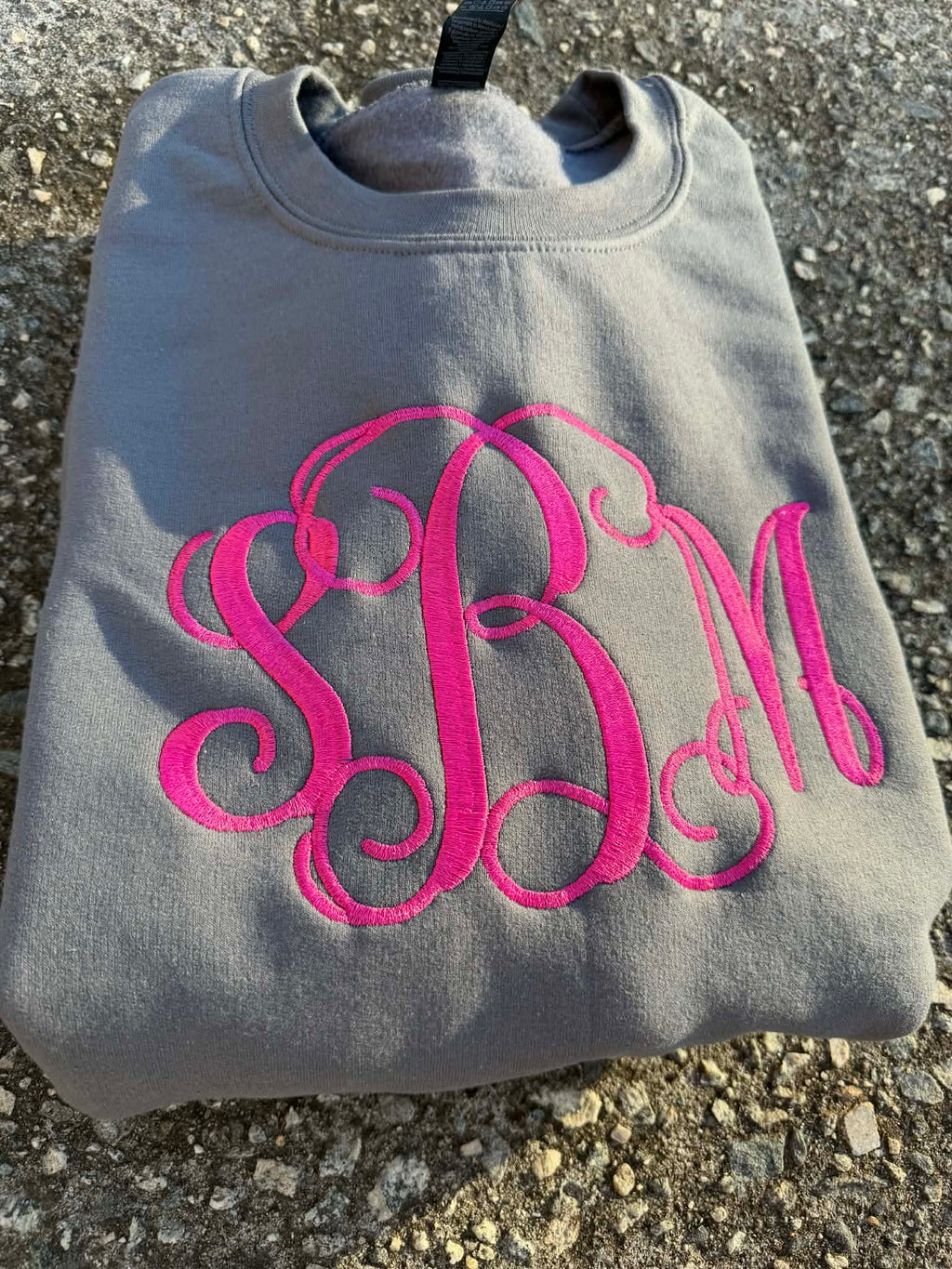 Monogram Embroidered Sweatshirt