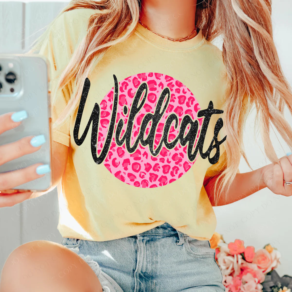 Wildcats Pink Leopard DTF Transfer